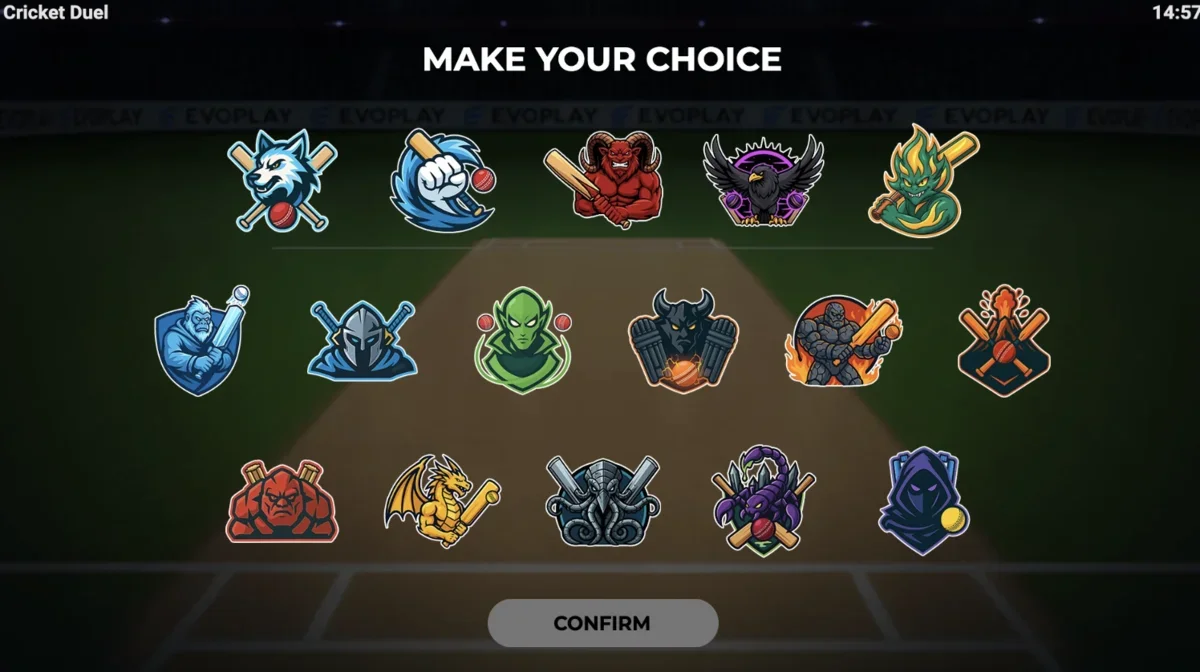 Cricket Duel active gameplay showing multiplier building with hits and progress bar